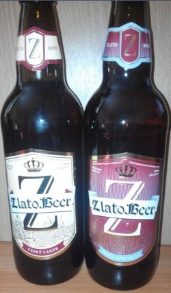 Бутылочное пиво Zlato Beer из Золотоноши