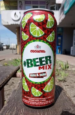 BeerMix Кола&Лайм – новый бирмикс от Оболони