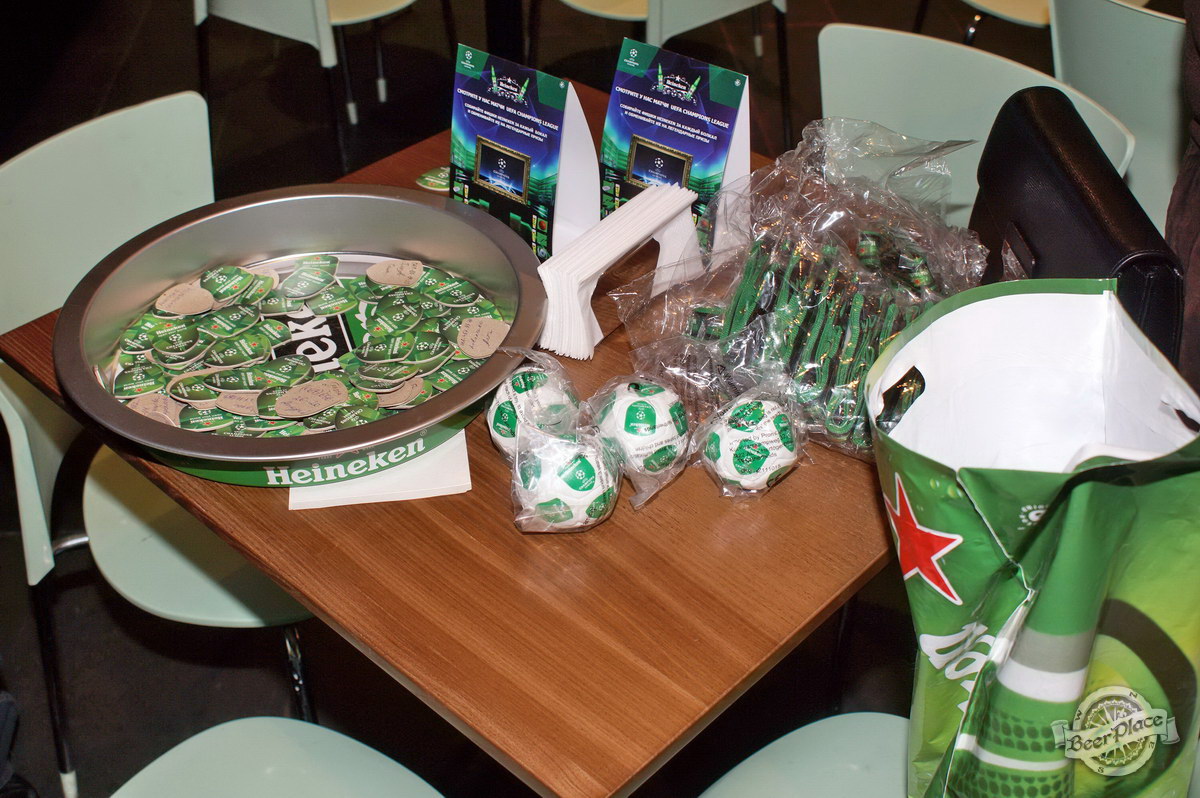 Розыгрыш билетов на Лигу Чемпионов от Heineken в пабе Олимпийский