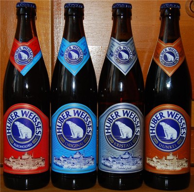 Бутылочное немецкое пиво Huber Weisses в Украине